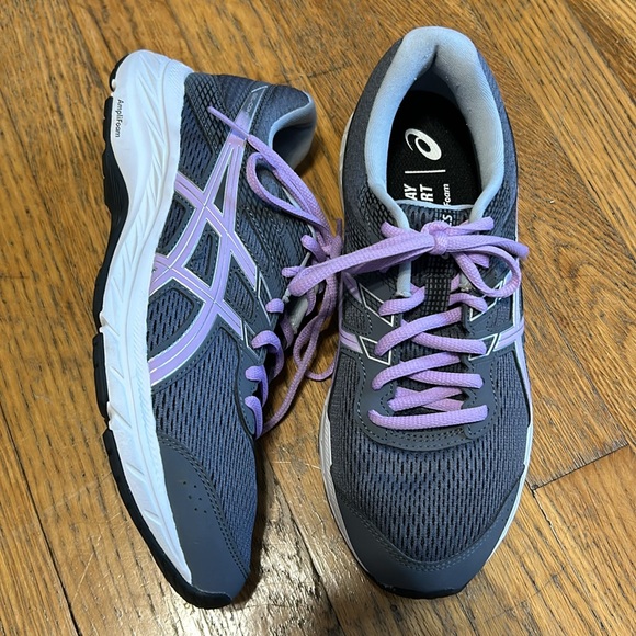 New nwot Asics Women's Gel-Contend 6 Gray/Lavender 8.5 - Picture 2 of 6